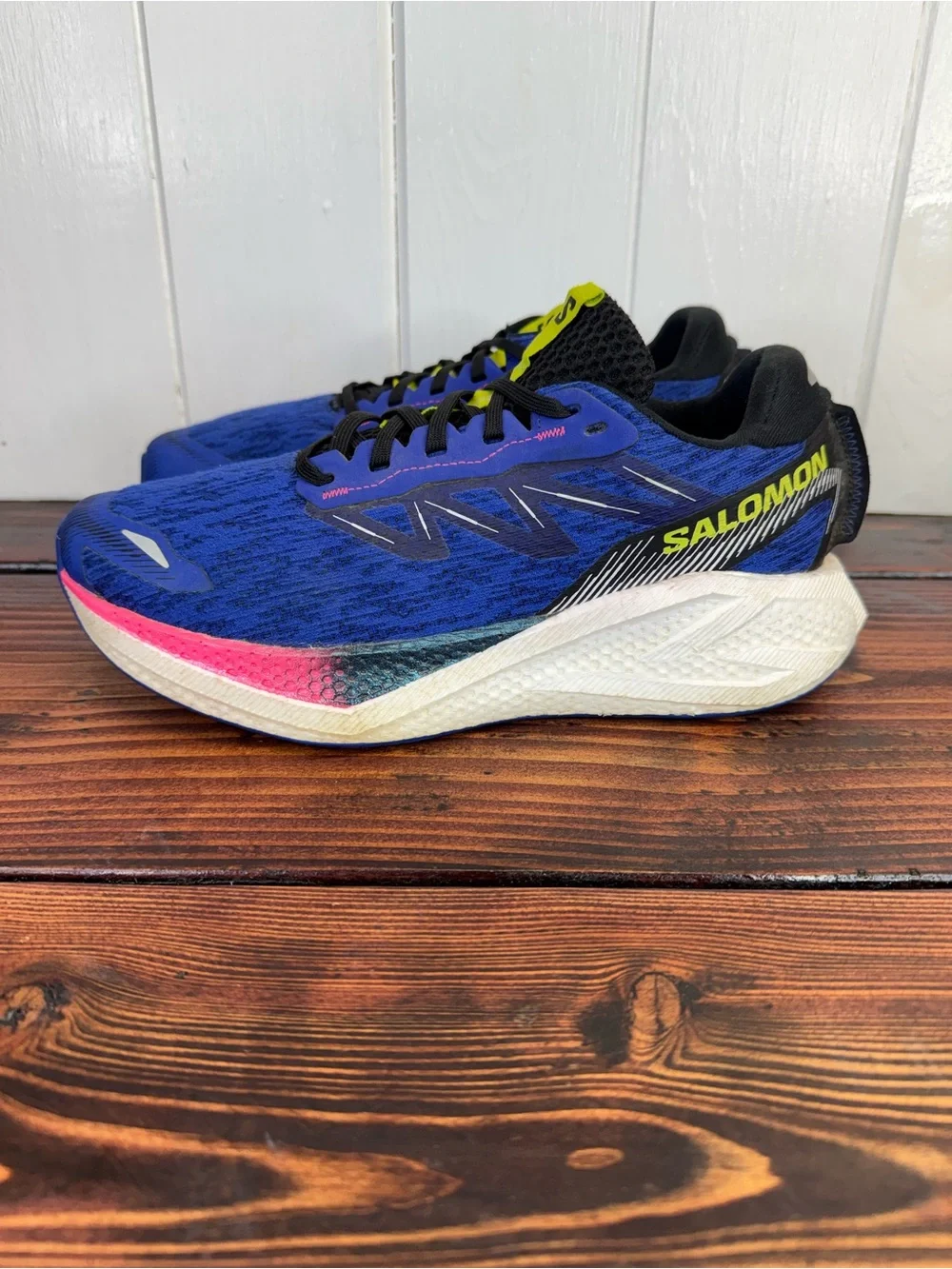 Salomon Aero Glide 4 Bluing White Black Men’s Size 9 Running Shoes